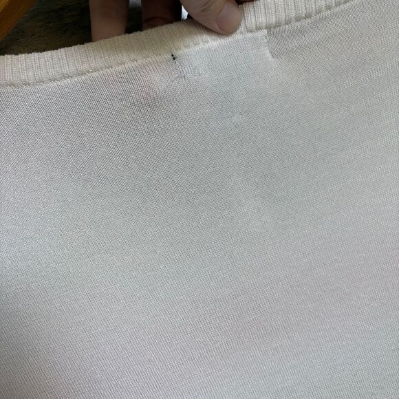 J'ENVIE New York White Green Blue Red 3/4 Sleeve Blouse Women's L - Picture 10 of 11